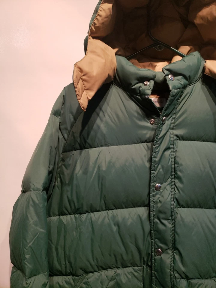 Винтажный Penfield зеленый на открытом воздухе с капюшоном вниз пуховик длинное пальто куртка мужская большой  - Изображение 4 из 4