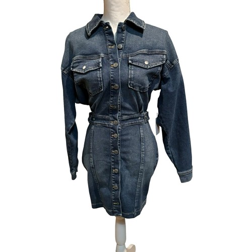 Avon Vintage Denim Halter Dress 12 Blue Colorful Embroidered Florals Y2K  Retro | eBay