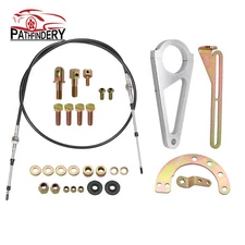 For GM TH350 4L60 4L80E 2" Transmission Cable Column Shift Linkage Kit ACA-1804