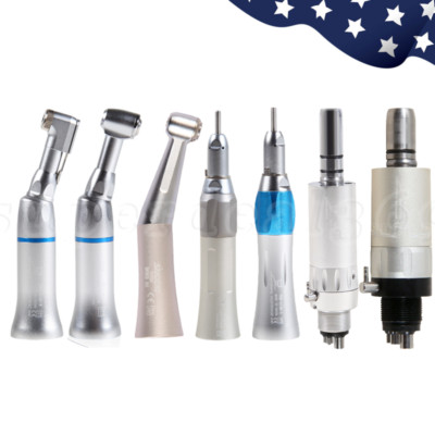Dental Slow Low Speed Contra Angle/Straight Handpiece Air Motor E-type 4 Hole ty