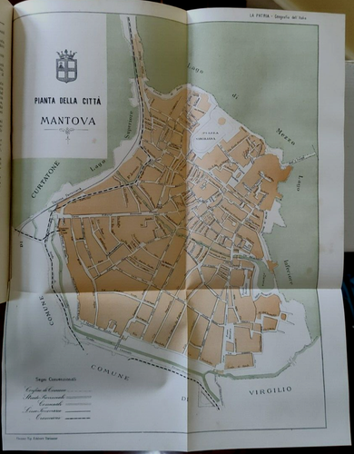 Cremona & Mantova / Geography of Italy 1899 Geografia Italia / Illustrated Maps - Foto 5 di 6
