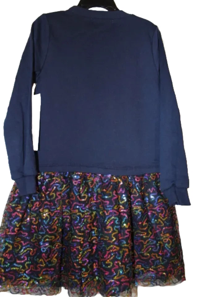 NEW Kate Mack Biscotti Size 4 Sequins Tutu Skirt Sweat shirt Dress Beautiful - Image 4 of 4