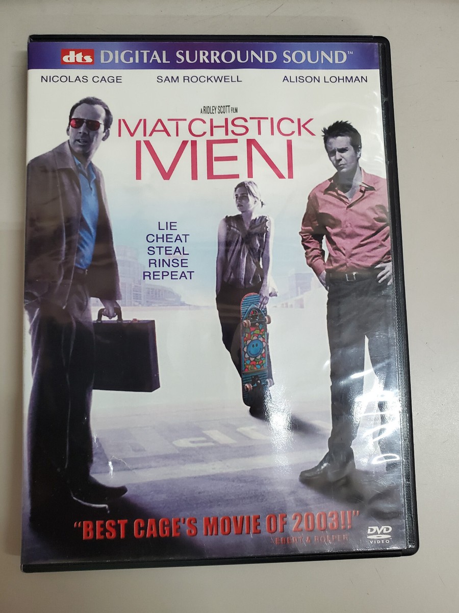 Matchstick Men (DVD, 2003, Widescreen) - Nicholas Cage Used | eBay