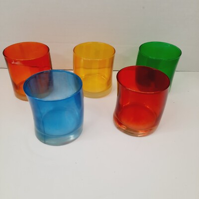 Leonardo GERMANY Swing Color On The Rocks Tumbler Glasses Barware Set *SEE PHOTO