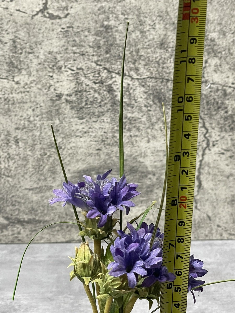 Water Illusion Flower Bud Vase Emilio Robba With Purple Flowers | eBay