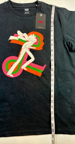 Levi's Graphic Jet T-Shirt Levi’s For Gals Caviar/Black Women’s Sz Medium NEW. - Picture 10 of 11