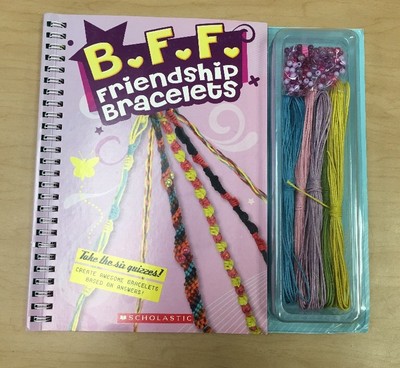 Scholastic BFF Friendship Bracelet Craft Activity Kit and Book Set