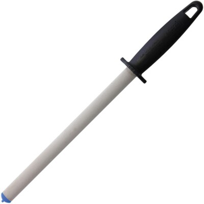 Eze-Lap Oval Sharpening Rod 1200 Grit 10'' Diamond Super Fine Walnut Handle D10SF