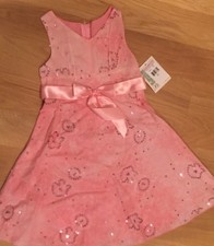 NWT GIRLS BONNIE JEAN Special Occasion Pink Dress w/ Sequin Sz 6