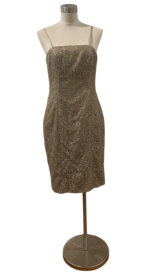 NWT Bloomingdales Ralph Lauren metallic lace gray khaki slip sheath dress 6 | eBay NWT Bloomingdales Ralph Lauren metallic lace gray khaki slip sheath dress 6 | eBay