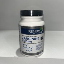 L-Arginine 1000mg, Amino Supplement Sealed 120 Tabs Slightly Damaged Outer  