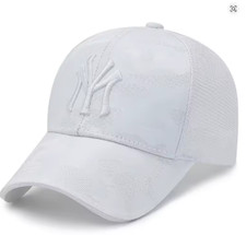 New White New York NY NYC Baseball Hat Sport Cap Women Mesh back