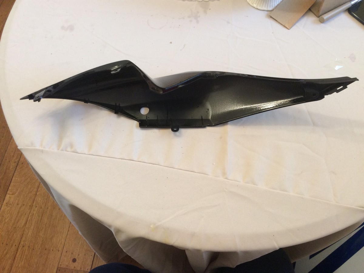 R出品 KAWASAKI ZX6R NINJA LEFT SIDE TAIL FAIRING COWL GLOSS BLACK