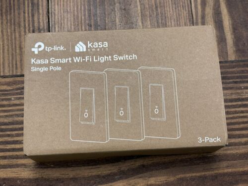 3 Pack Kasa Smart Light Switch HS200P3 Single Pole Needs Neutral Wire 2.4 GHz - Picture 1 of 9