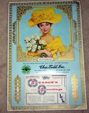 Vtg 1971 Calendar CHAS TODD INC. ST LOUIS MISSOURI  Season's Greetings