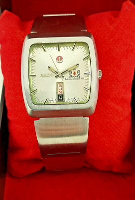 VINTAGE RADO MUSKETEER VIII DAY/DATE SWISS MADE AUTOMATIC SS MEN'S
