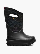 Bogs Neo-Classic Girl's Metallic Fleck Insulated Waterproof Winter Boots