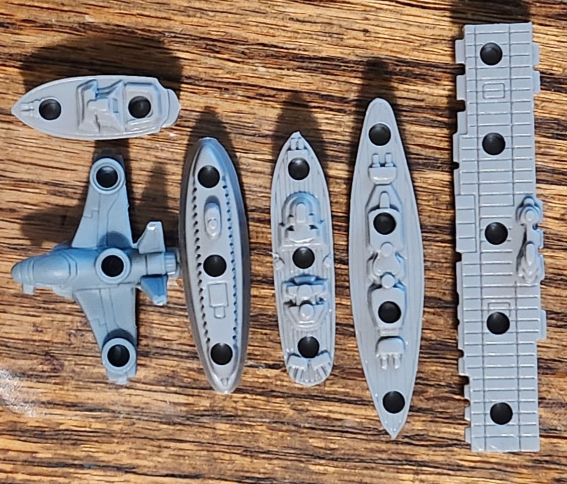 Hasbro Battleship Game Replacement Ship Boats Submarine Pieces | eBay