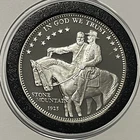 Robert E Lee Stonewall Jackson Rare Proof Coin 1 Troy Oz .999 Fine Silver Round