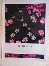 2012 DE BEERS JEWELLERY A DIAMOND IS FOREVER vintage print ad
