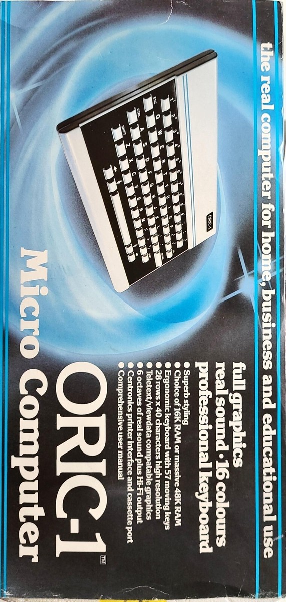 Ordinateur Oric 1 Version 48K - Dans Son Carton D'origine - État Neuf