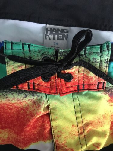 Hang Ten Board Shorts Multicolor Swim Shorts Men’s Size 34 - Picture 3 of 6