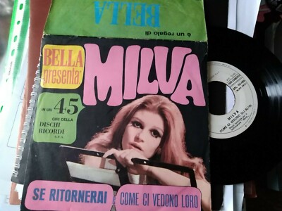 7' MILVA SE RITORNERAI COME CI VEDONO GLI ALTRI(PARLATO) PROMO ALLEG  BELLA ex+
