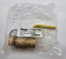 (QTY 5)Webstone 3/4 in. SWT x Hose Full Port Brass Ball Valve H-50313W Lead Free