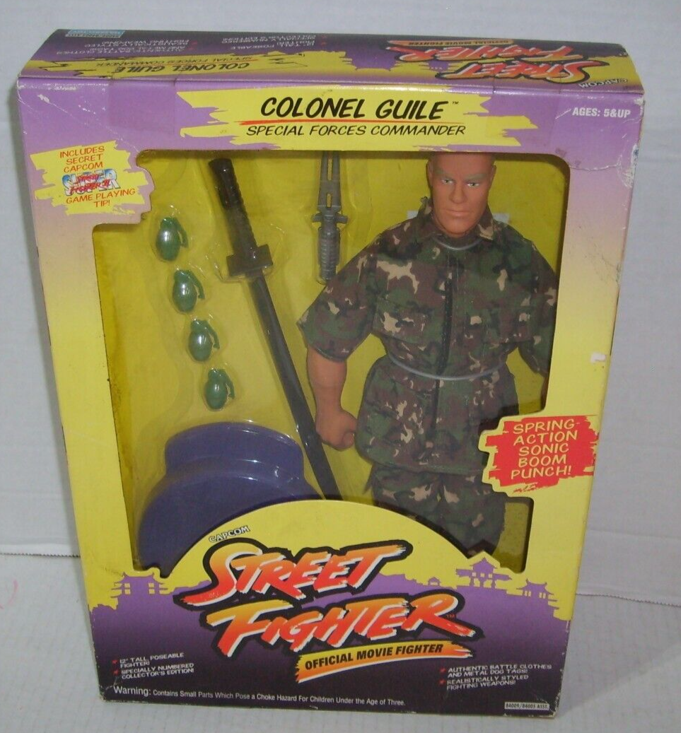 Guile Street Fighter 10 Cm Coronel Exercito Americano