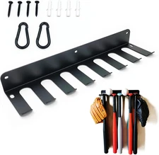 Baseball Bat Rack, Wall Mount, Hold 14 Baseball/Softball Bats, Solid Steel Heavy