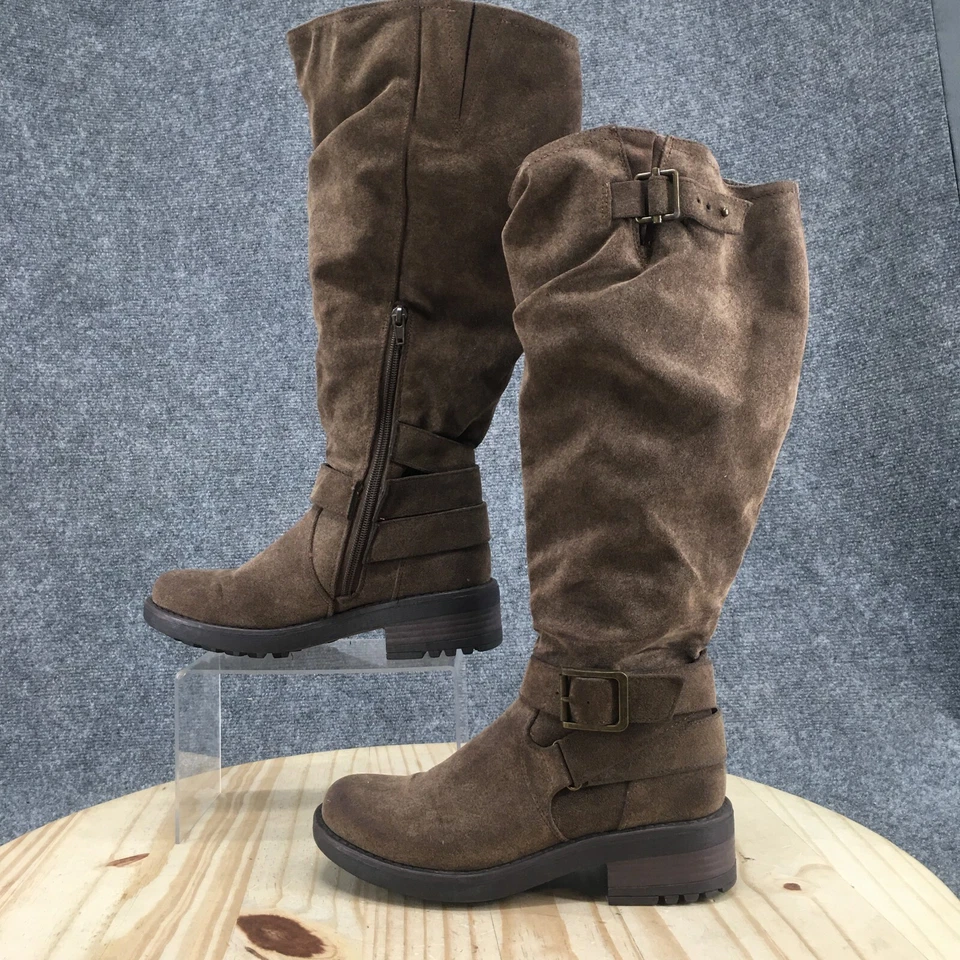 Carlos by Carlos Santana Mujer 6.5M-WC Sabina Alto Montar Marrón Hasta la Rodilla Cubano Foto 2 de 4