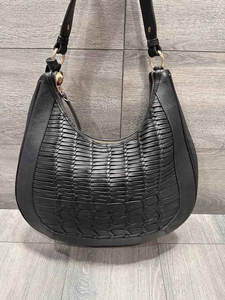 Bolso Hobo Caravana Cuero Tejido LODIS B000138 Foto 3 de 4