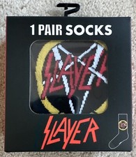 Slayer Band Crew Socks Men  s Sizes 7 - 12 One Pair New In Box