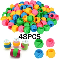 48PC Thread Spool Huggers Holders Clips Sewing Embroidery Quilting Bobbin Clamp