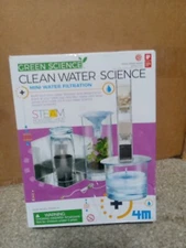 4M Green Science/Clean Water Science Mini Water Filtration Kit Experiments NEW