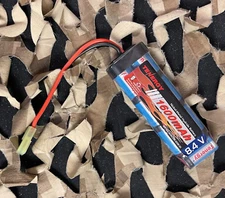 NEW Tenergy 9.6V 1600mAh Flat NiMH Airsoft Battery Pack w/ Mini Tamiya
