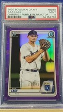 Asa Lacy - 2020 Bowman Draft Chrome Purple Refractor  PSA 9  #119/250