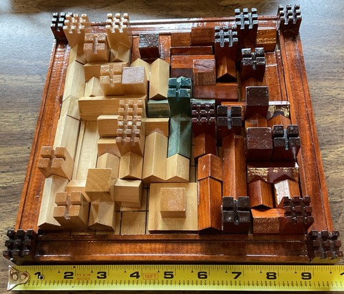Vintage Cathedral The Game Of The Mediaeval City Wooden Edition 1978 32 Pieces + - Picture 5 of 14