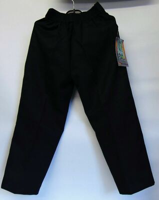 Boys Pull-Up School Trouser Navy Age 4 Years Elasticated Waist Winterbottom Blue