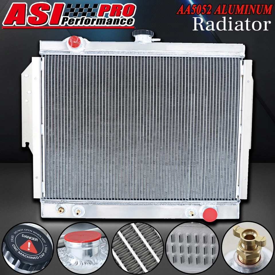 for 79-93 Dodge D/W 100 150 200 250 350 Ramcharger V8 3 Row Aluminum Radiator - Imagem 3 de 4