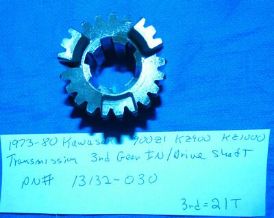 1973-80 Kawasaki 900 Z1 KZ900 KZ1000 trans 3rd Gear IN Shaft 21T
