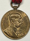 Original 1898 Austria-Hungary Franz Joseph I Signum Memoriae Jubilee Medal — photo 1