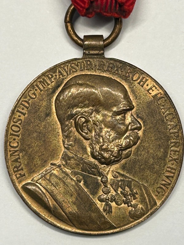 Original 1898 Austria-Hungary Franz Joseph I Signum Memoriae Jubilee Medal
