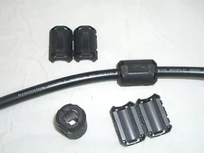 LAIRD 28A2913 2x LARGE 1/2" SNAP-ON FERRITE EMI NOISE FILTER SUPPRESSION CHOKE