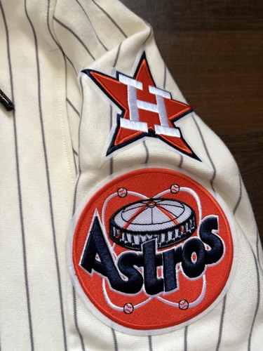 MLB HOUSTON ASTROS PINSTRIPE RETRO CLASSIC MEN'S RIB FLEECE PULLOVER HOODIE - Bild 8 von 16