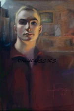 1914 ROLF ARMSTRONG PINUP ARTIST SELF-PORTRAIT 12X18 POSTER PRINT ICONIC POSE