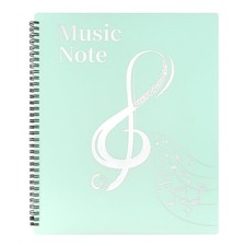 Sheet Music Folder 60 Pockets Fits Letter Size 8.5x11 Inches Spiral Holder