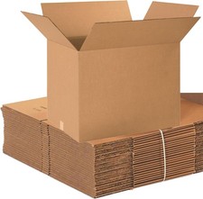 10-Pack Shipping Boxes 24"L x 18"W x 18"H, Corrugated Cardboard, Moving, Mailing
