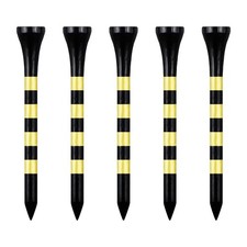 Wooden Golf Tees 2-3/4 inch 100 Count, 2.75" Long Golf Wood Bamboo Tees - Bla...