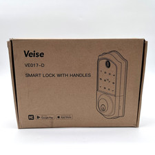 Veise Keyless Entry Smart Lock With Handles Model VE017-D - Matte Black 